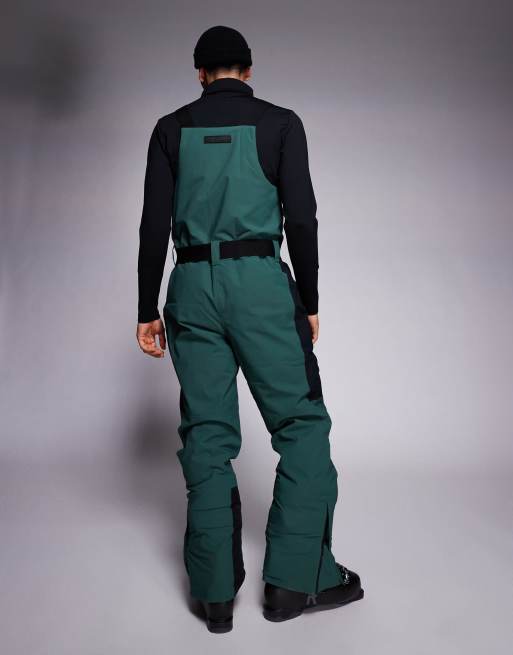 ASOS 4505 - Salopette de ski isolante et déperlante - Noir et vert, 2 de 5