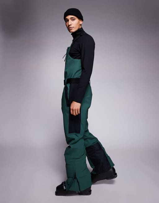 ASOS 4505 - Salopette de ski isolante et déperlante - Noir et vert, 3 de 5