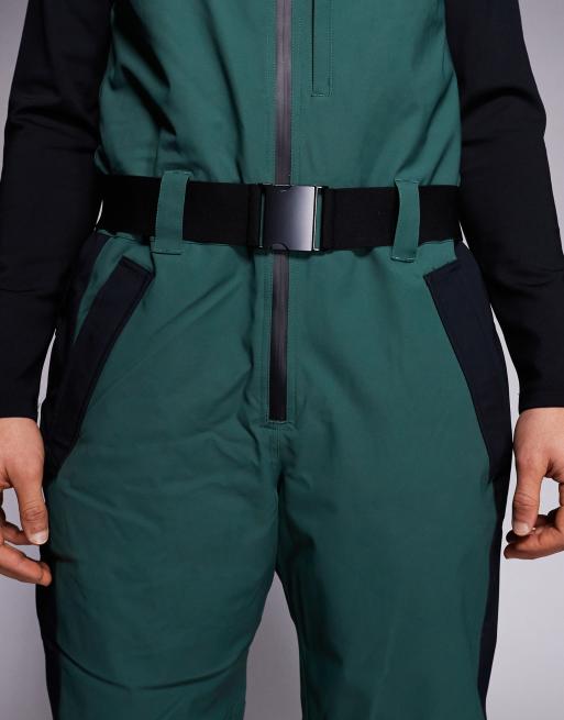 ASOS 4505 - Salopette de ski isolante et déperlante - Noir et vert, 4 de 5