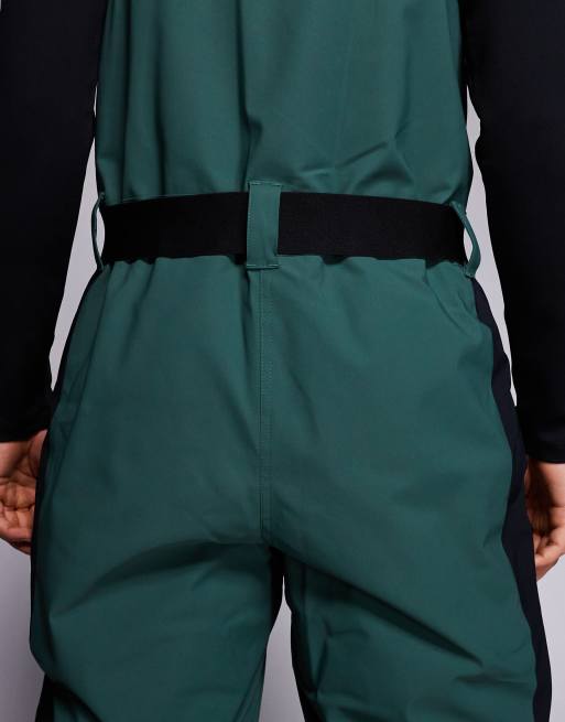 ASOS 4505 - Salopette de ski isolante et déperlante - Noir et vert, 5 de 5