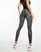 HIIT legging with mesh cut outs in acid