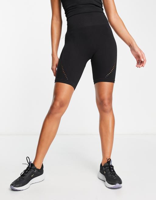 ASOS 4505 seamless legging short with hole detail