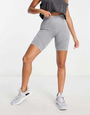 4505 seamless legging short with sculpting detail-Gray