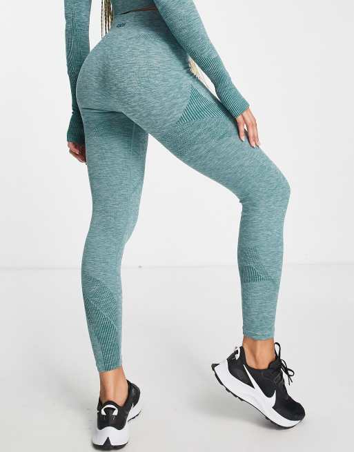 ASOS DESIGN leggings with high waist in bright green