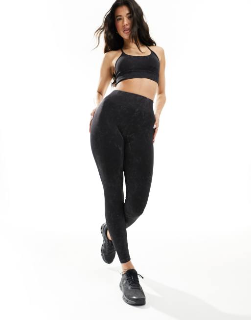 ASOS 4505 seamless leggings in washed black