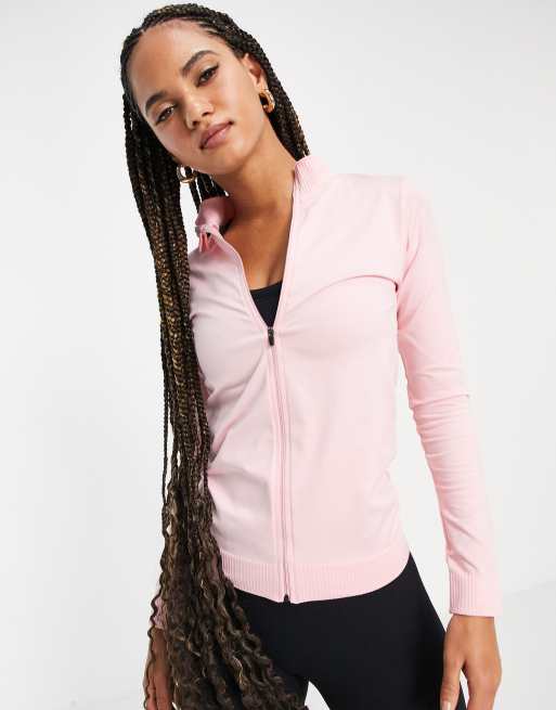 Asos 4505 Seamless Rib Zip Through Jacket Asos 9851