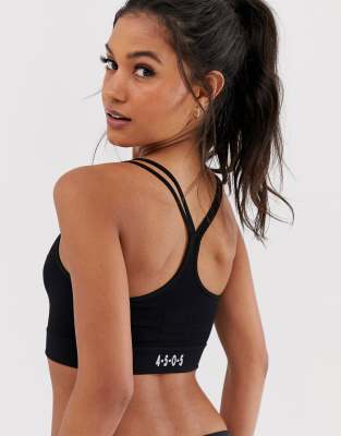 ASOS 4505 metallic seamless strappy sports bra