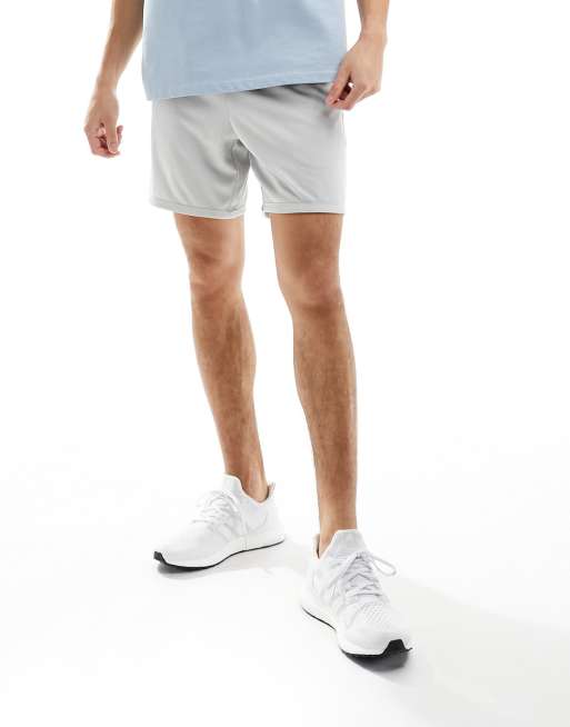 ASOS - 4505 - Short de sport en polymesh - Gris argenté, 4 de 5