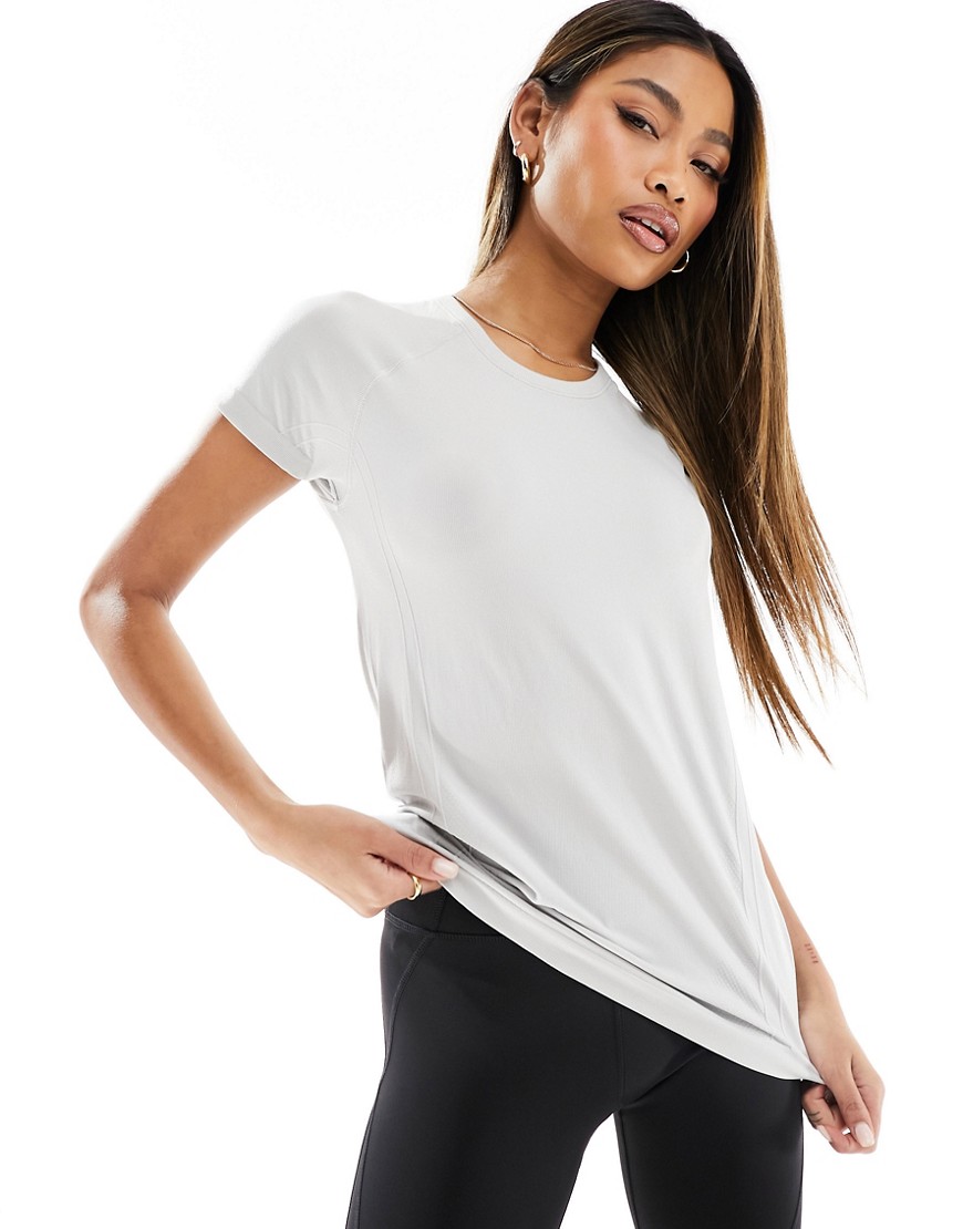 ASOS 4505 short sleeve seamless t-shirt-Grey