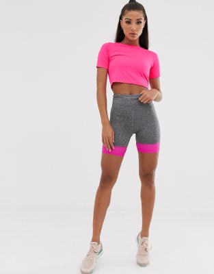 asos neon pink top