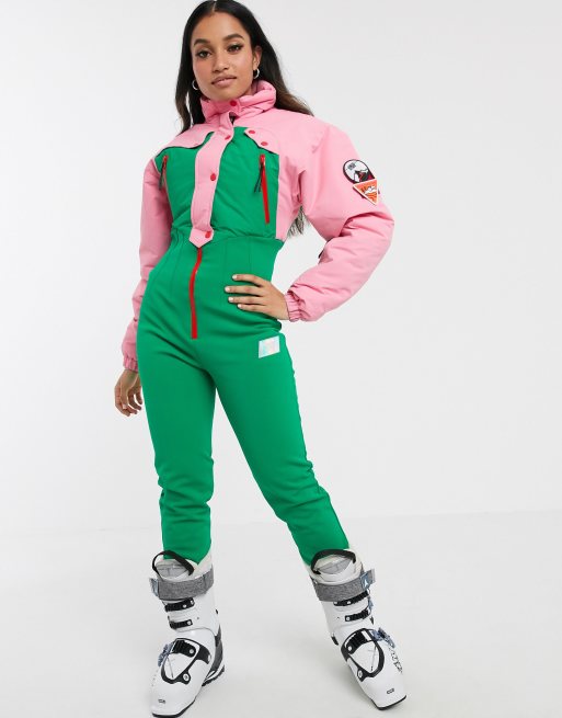 ASOS 4505 ski 80s colour block ski suit