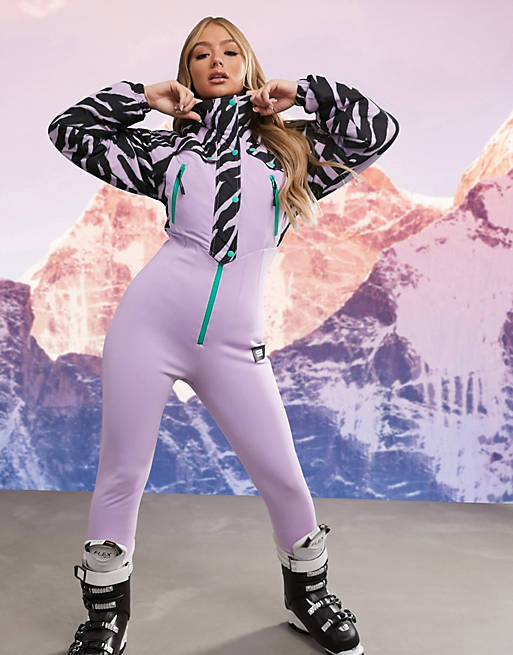 ASOS 4505 ski all in one 80s printed ski suit