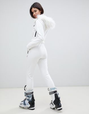 asos white ski suit