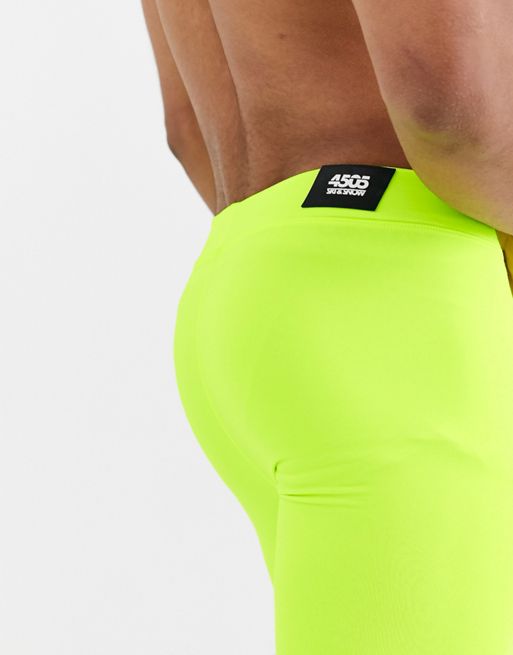 ASOS 4505 ski base layer seamless legging in neon