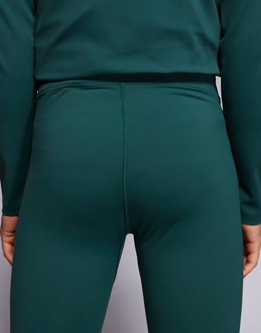 ASOS 4505 – Ski – Baselayer-Thermoleggings in Dunkelgrün aus schweißableitendem Material mit Fleece-Innenseite, 5 von 5