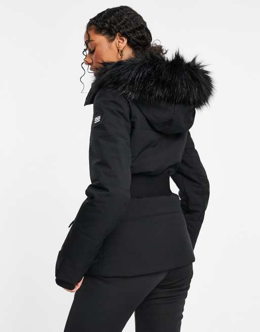 Belted best sale ski jacket