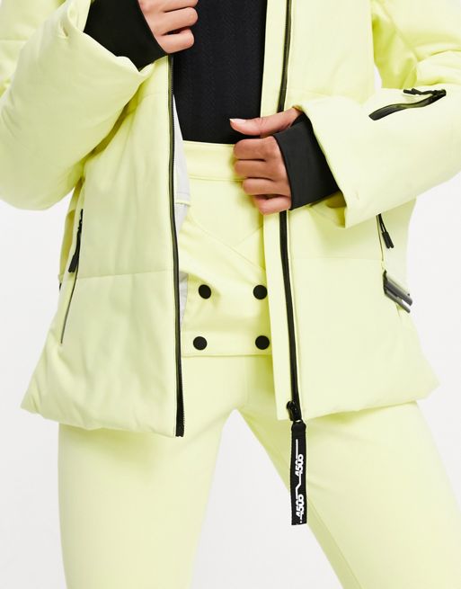 ASOS 4505 ski belted jacket with faux fur hood