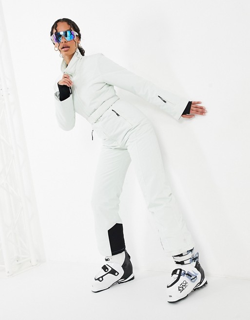 ASOS 4505 ski bootcut ski suit in sage