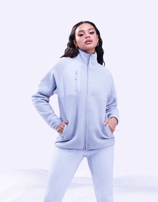 ASOS 4505 Tall ski fleece with poppers