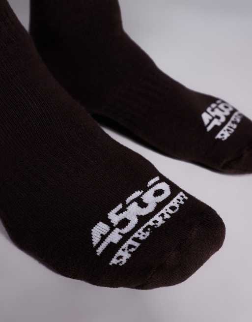 ASOS 4505 Ski - Calzini termici da sci color caffè, 2 di 3