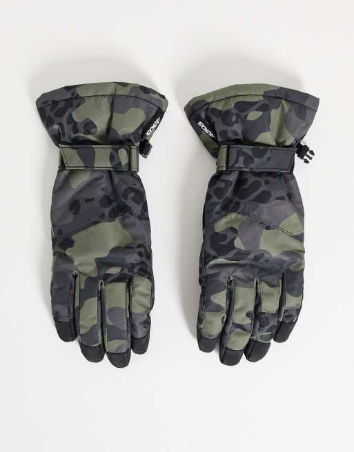 Camo store ski gloves