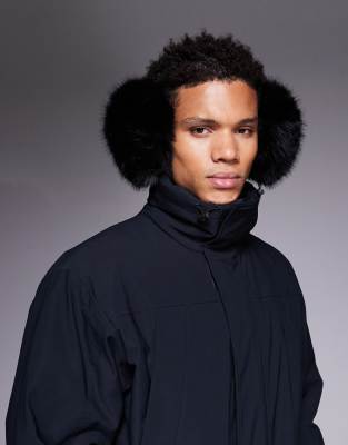 Asos 4505 Ski & Snow Asos 4505 Ski Faux Fur Ear Muffs In Black