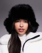 Kiwi & Co fluffy faux fur aviator hat in blue