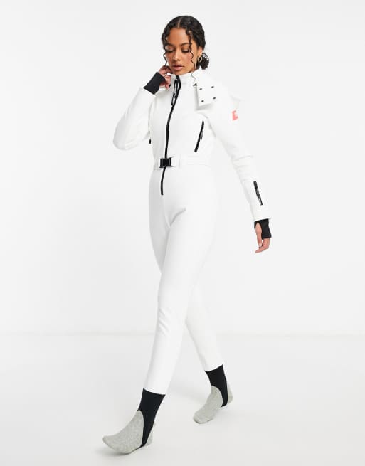 Asos white 2025 ski suit