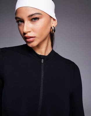 Asos 4505 Ski & Snow Asos 4505 Ski Fleece Back Base Layer Long Sleeve Unitard With Thermal Treatment In Black