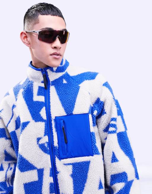 ASOS 4505 ski fleece jacket with typo print ASOS