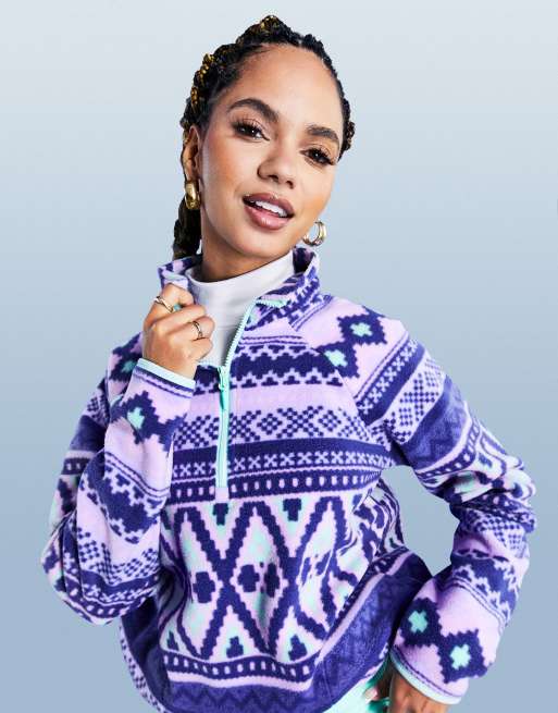 ASOS 4505 ski fleece with retro print