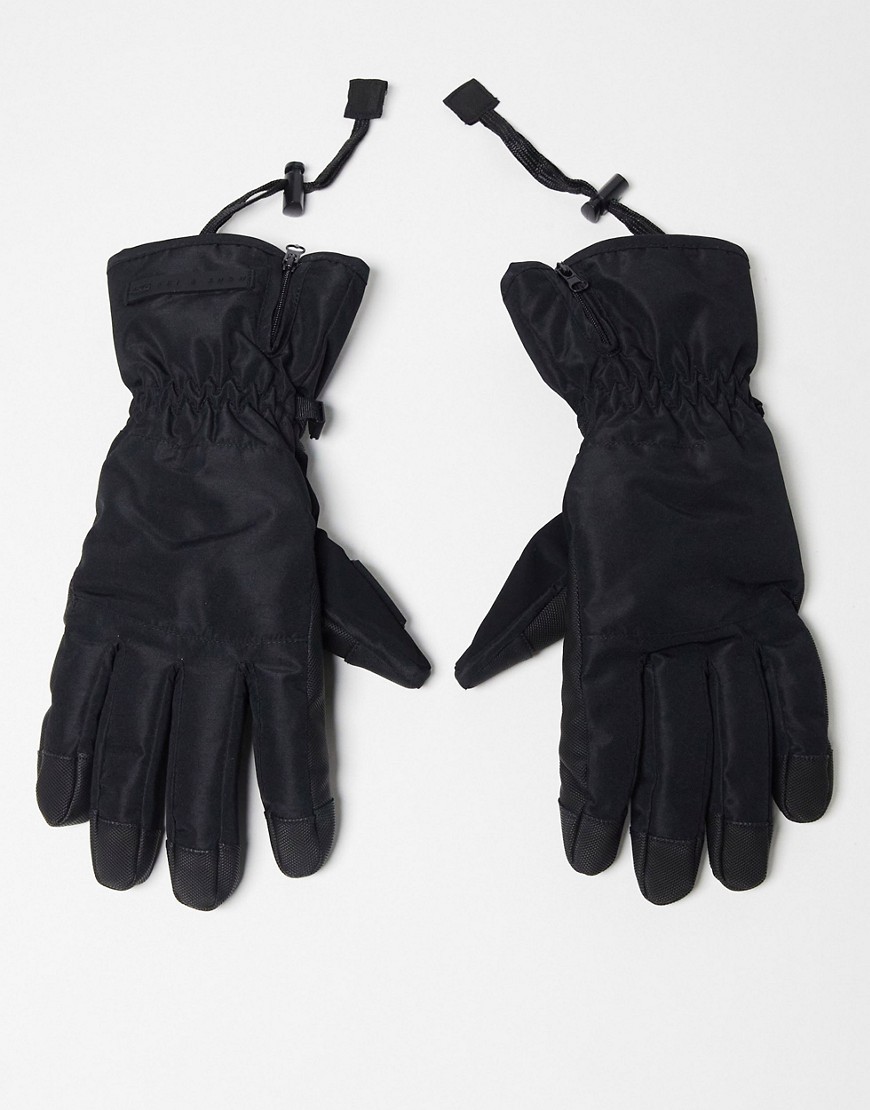 Asos Design 4505 Ski Gloves In Black