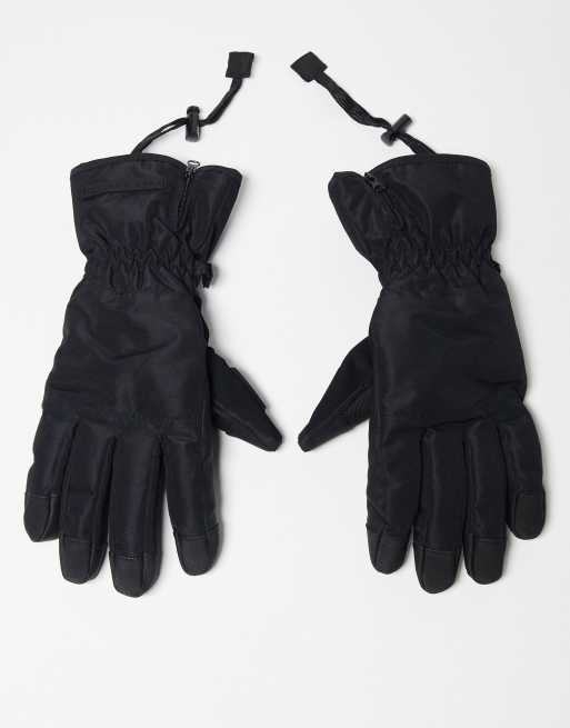 Womens ski gloves clearance black