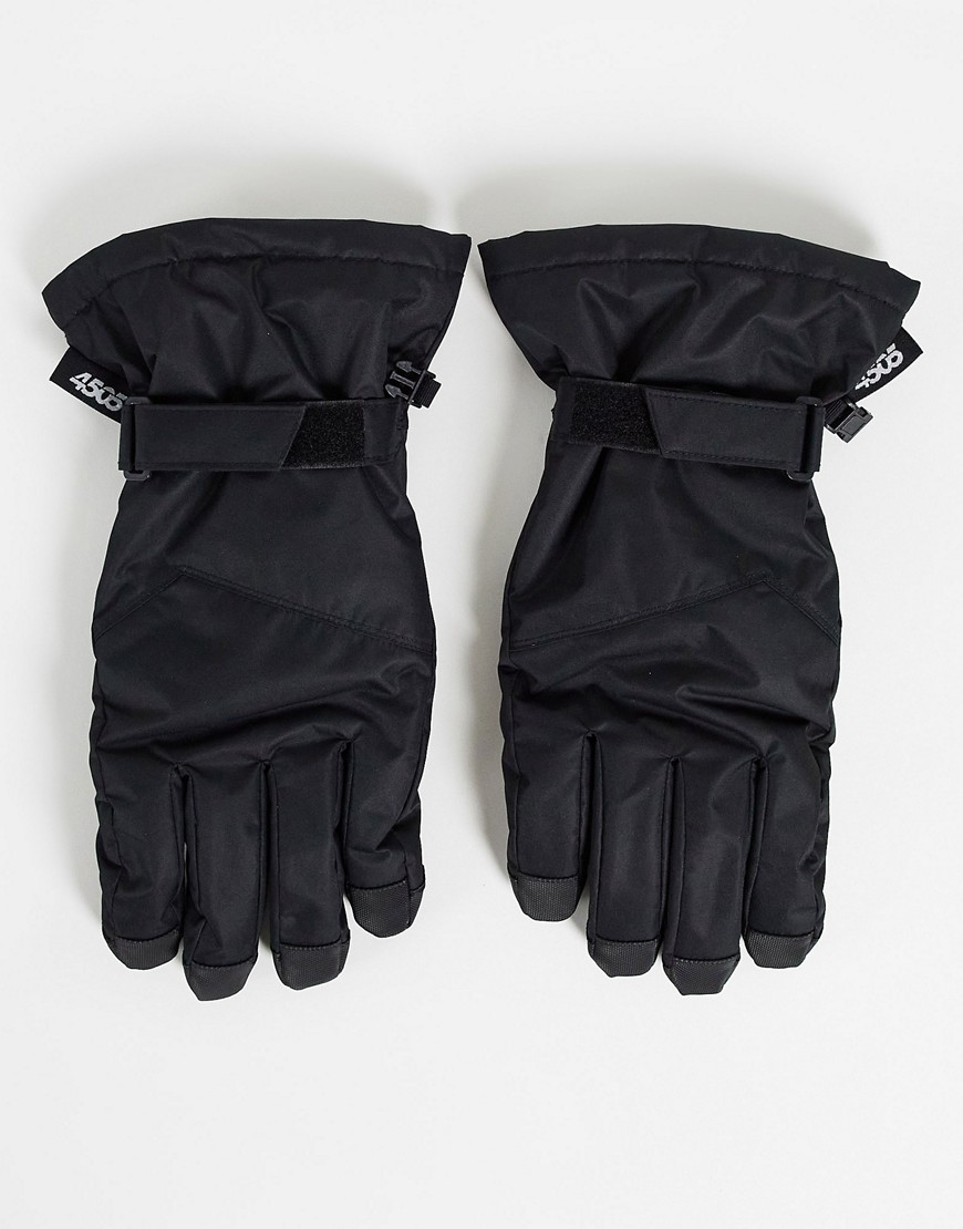 Asos Design 4505 Ski Gloves In Black