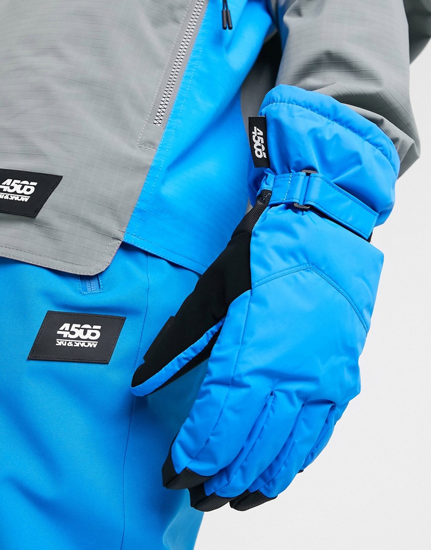 ASOS 4505 - Ski- Handschoenen in zwart-Blauw