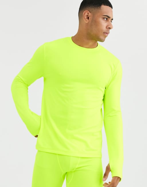 ASOS 4505 Ski Haut de sous v tement Fluo