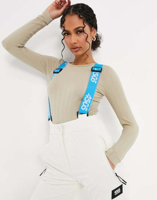 ASOS 4505 ski high waisted ski pants in cord