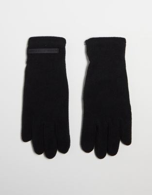 ASOS 4505 - Ski-Innenhandschuhe aus Fleece-Schwarz