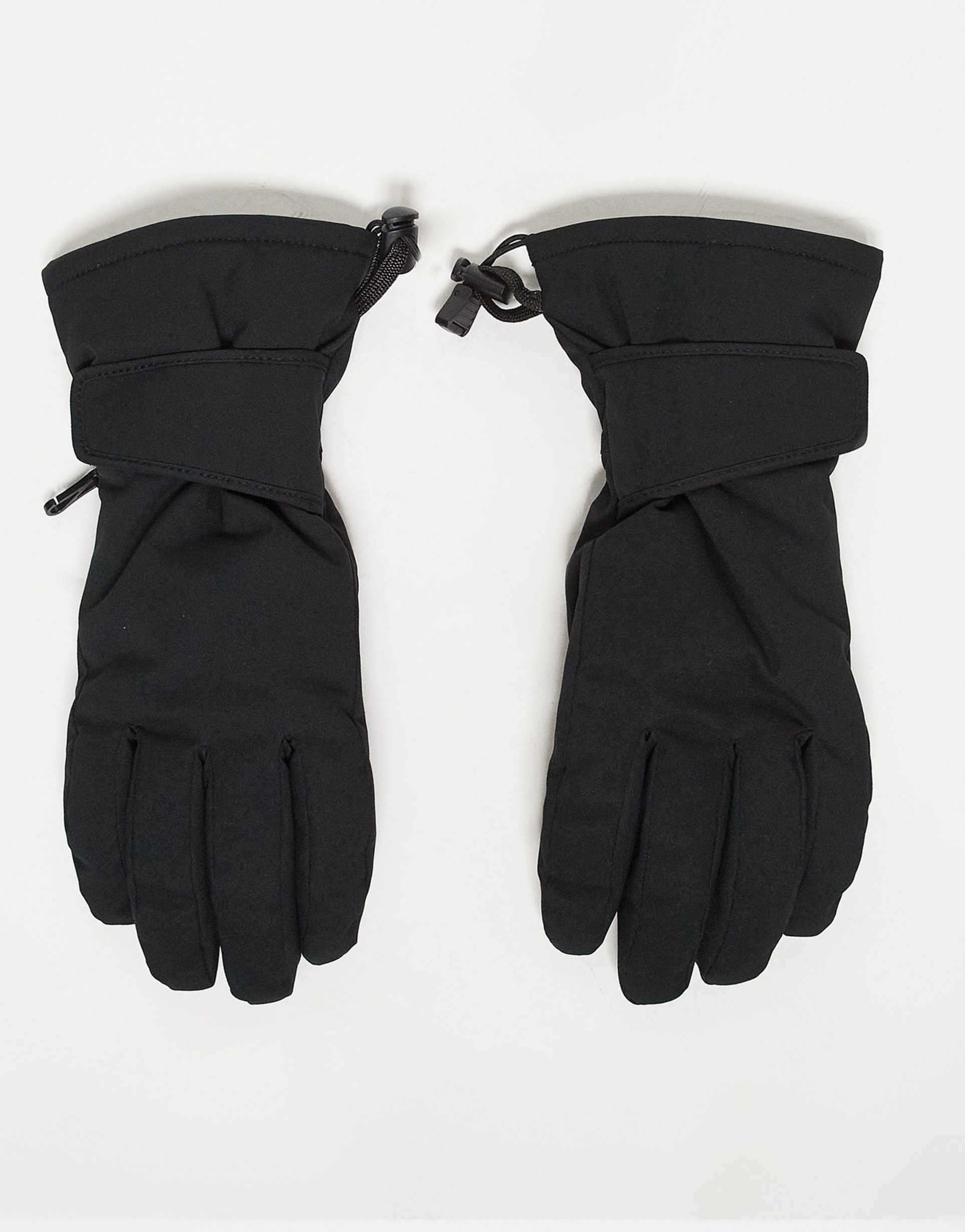 asos 4505 ski insulated water repellent gloves in black