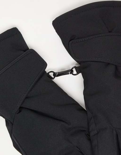 ASOS 4505 Ski insulated water repellent gloves in black