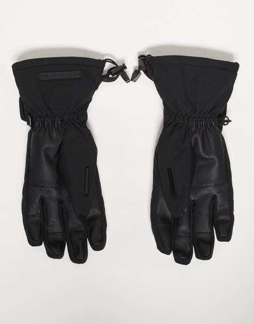 ASOS 4505 Ski insulated water repellent gloves in black