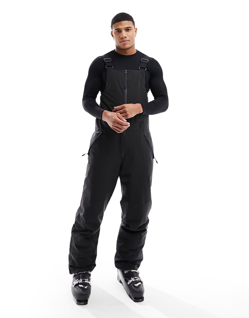 ASOS 4505 Ski insulated water repellent salopettes with bib in black
