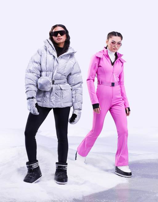 Topshop SKI Snow Jacket White : : Fashion