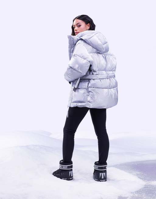 Missguided Ski Jacket With Matching Mittens And Fanny Pack, 60% OFF