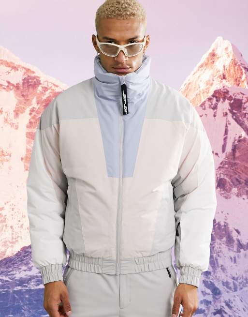 ASOS 4505 ski jacket with pastel colour block ASOS