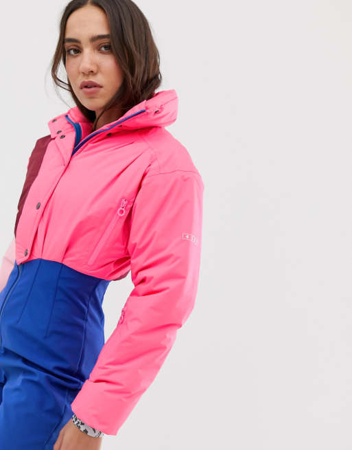 Asos 4505 Petite Ski 80's Colour Block Ski Suit-multi from ASOS on 21  Buttons