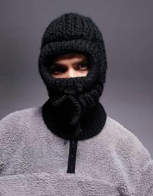 4505 Ski knit balaclava in black