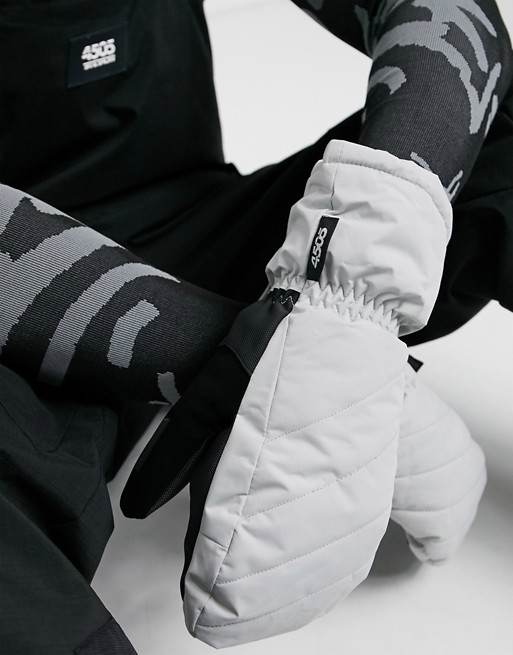 ASOS 4505 ski mittens with quilting