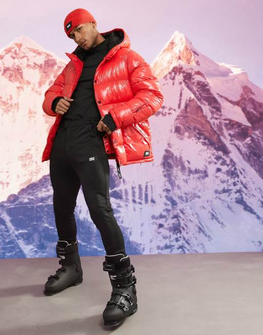 ASOS 4505 Tall ski hi-shine puffer jacket