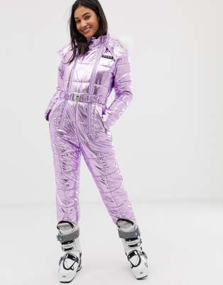 metallic ski jumpsuit